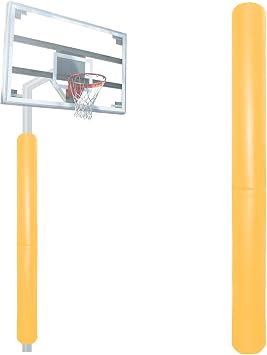 60/72 Inch Tall Round Pole Padding - Heavy Duty 2 Thick Foam Wrap Around Round and Square Post Pad for 3-4 Diameter Basketball Pole, Swing Pole, Electric Pole & More,Easy Install with Unique Design