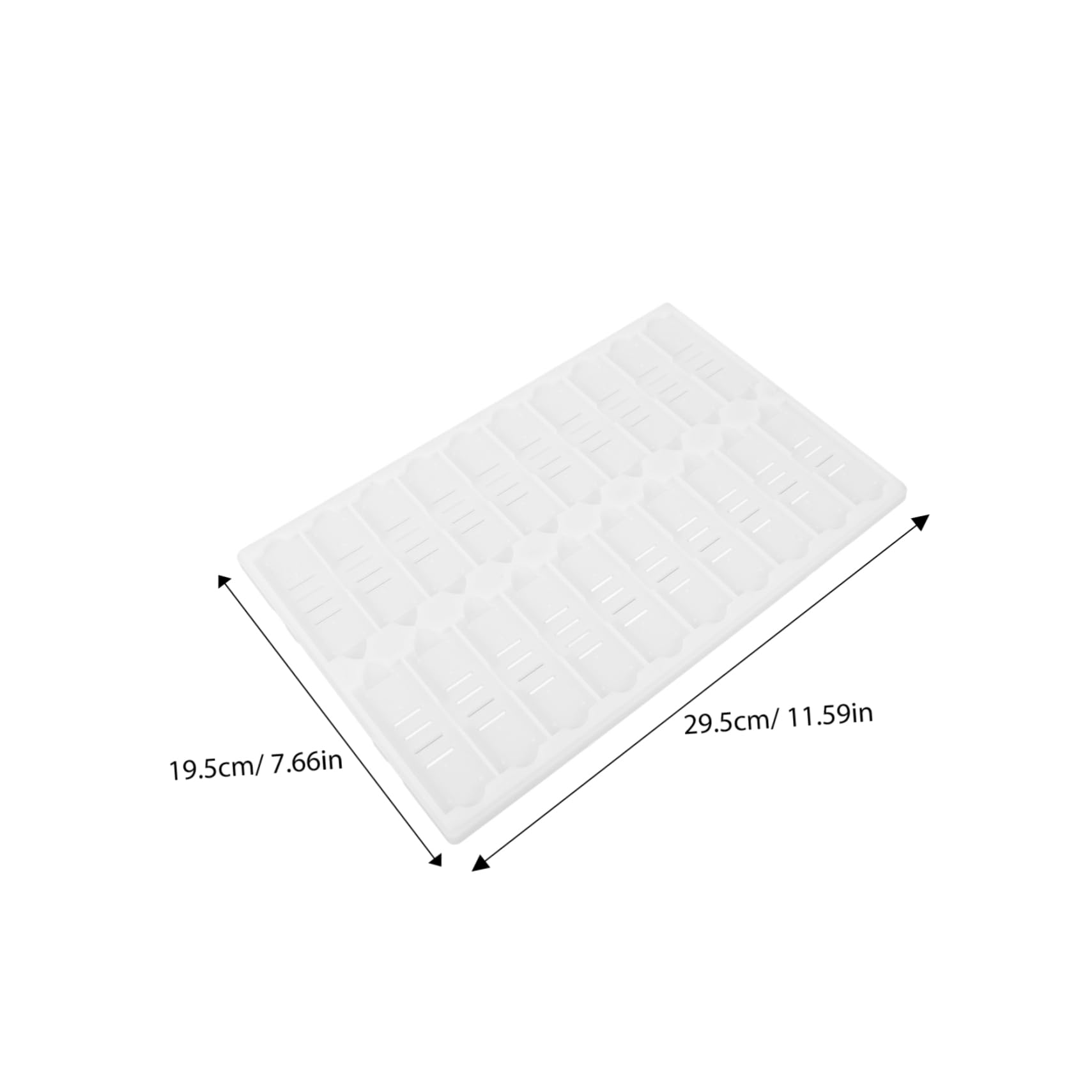 LIFKOME Microscope Slides Staining Holder 20-Slot Storage Rack for Lab Experiments