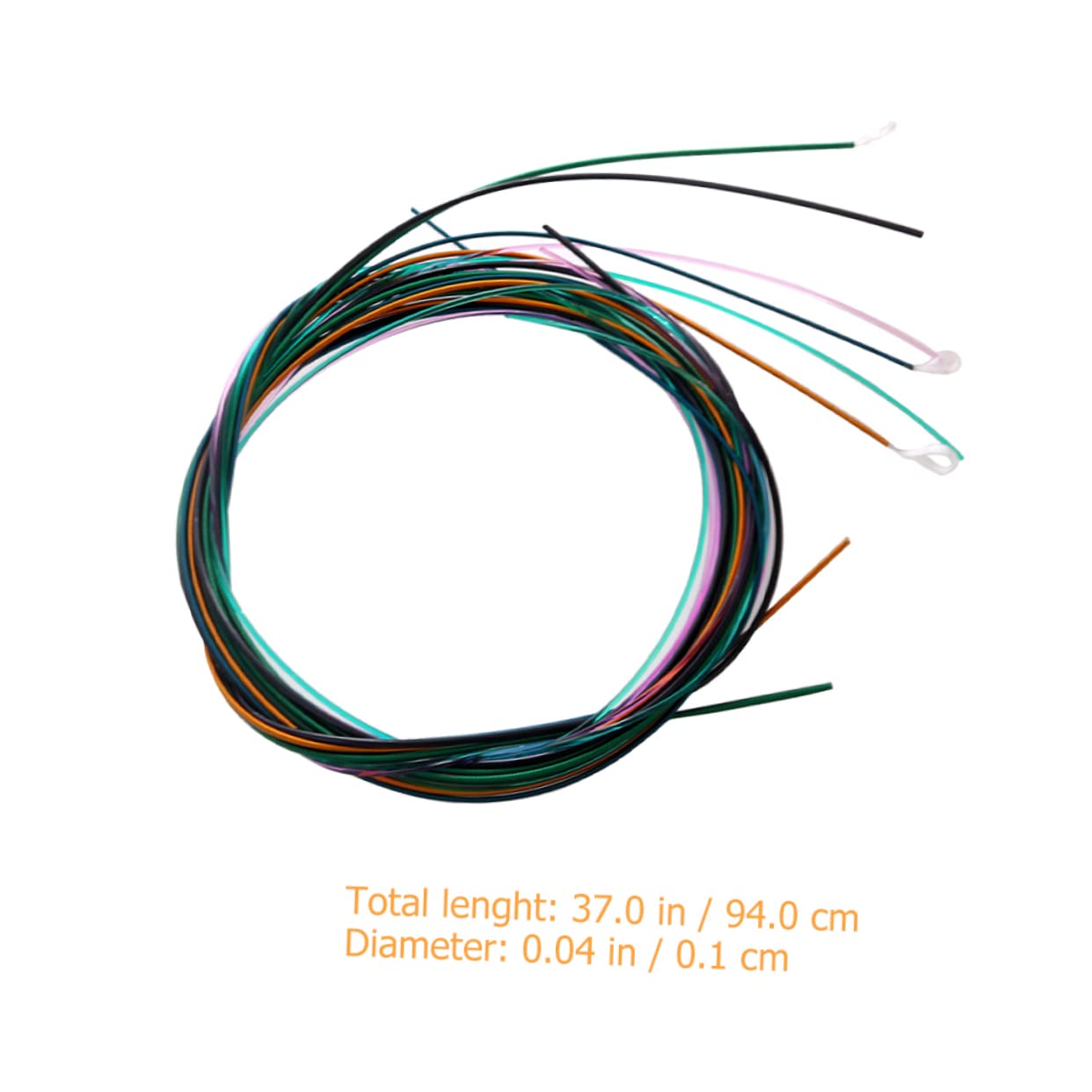 NULYLU 6 String Set Electric Guitar Strings Simple Convenient Replacement for Guitar Music Wire