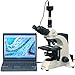 AmScope T700D-5M Digital Professional Trinocular Compound Microscope, 40X-2500X Magnification, PL10x, WH20x, and WH25x Super-Widefield Eyepieces, Quintuple Nosepiece with 5 Infinity Plan Objectives, Brightfield, Kohler Condenser, Double-Layer Mechanical Stage, Includes 5MP Camera with Reduction Lens and Software