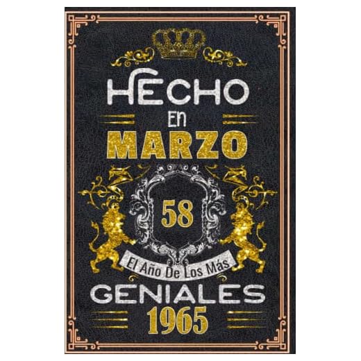 Hecho en Marzo el año 1965 de los mas Geniales: 58 Aniversario Cuaderno personalizado 58 años regalos Feliz 1965 cumpleaños ideas de regalos