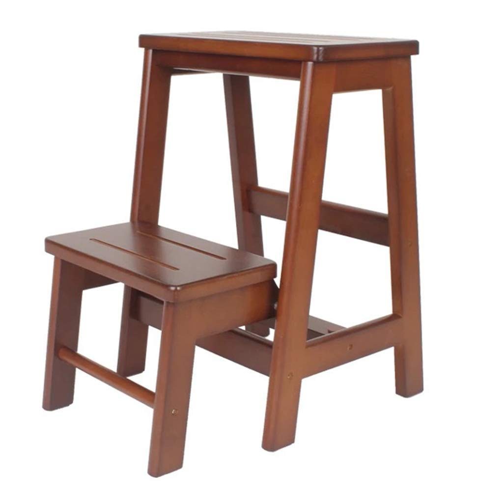 Tabouret d'escalade en bois de caoutchouc DASHADAO : escabeau pliant et portable