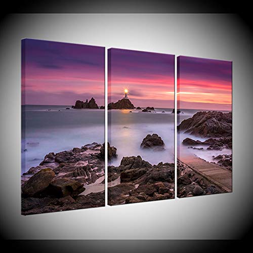Art modulaire 3 panneaux pour habiller un grand mur de salon vide