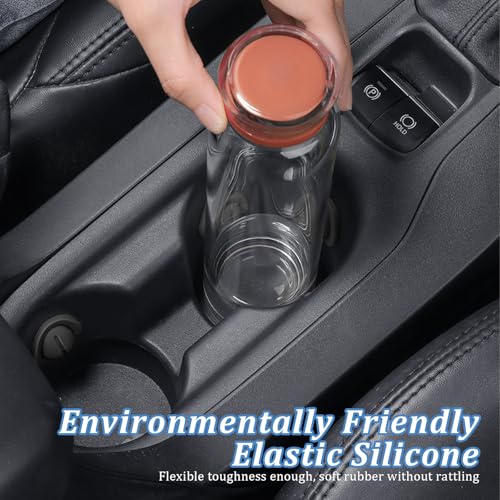 VBGURR 8 Stück Auto Getränkehalter Limiter, Mittelkonsole Getränkehalter Einsatz, Auto Becherhalter Begrenzer Auto Zubehör Innenraum(Schwarz)
