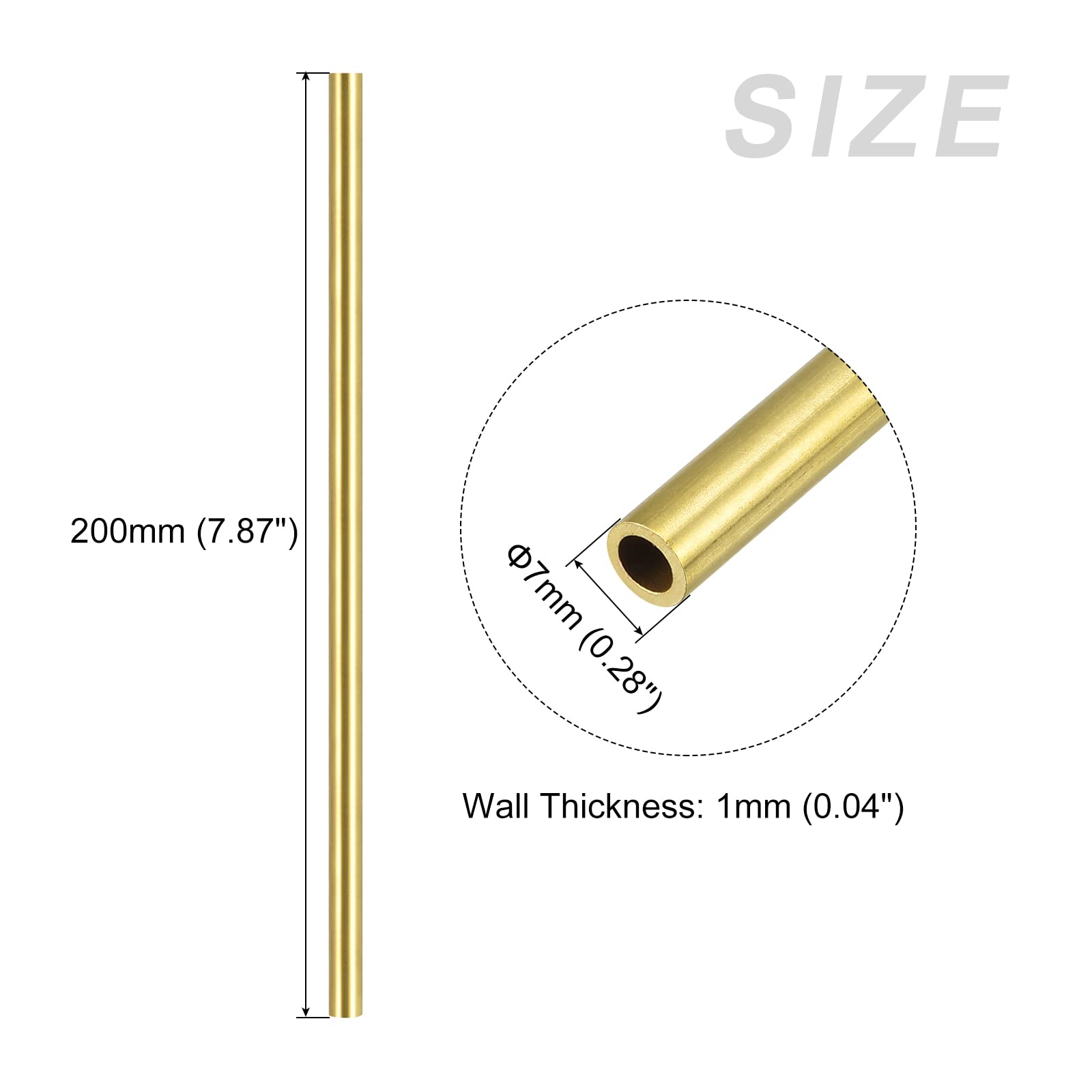 Tube Inox 304 Metallixity 12mm OD X 0.5mm Épaisseur X 300mm - Tube Droit Pour Bricolage Et Ameublement