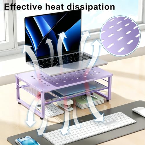 Image of gianotter 2-Tier Metal Monitor Stand Riser