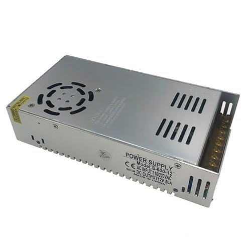 IDVAN スイッチング電源 直流安定化電源12V/50A/600W 過負荷電圧遮断 大容量電源 安全保護 回路 装置 日本語製品説明書付き(12V 50A) - IDVAN - 商品画像