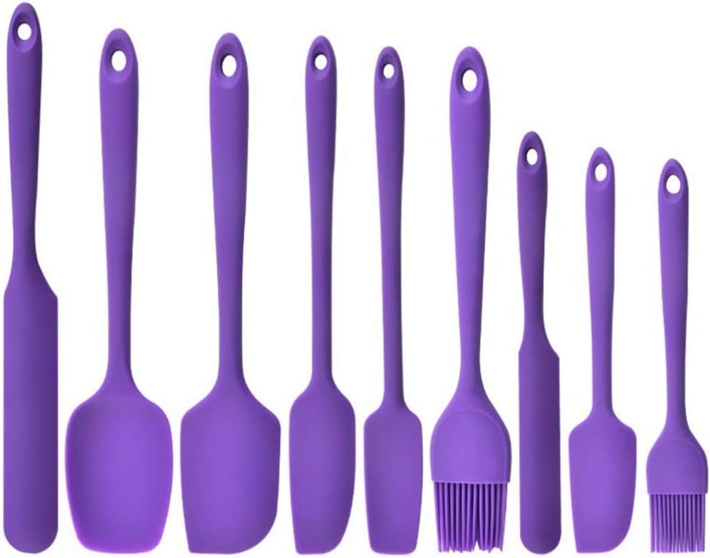 Cookware Set 9pcs Silicone Spatula Set, Household Cake Bread Scraper Baking Tools, Rubber Kitchen Scraper Spatulas for Cooking, Baking and Mixing Cooking Ware Set/437