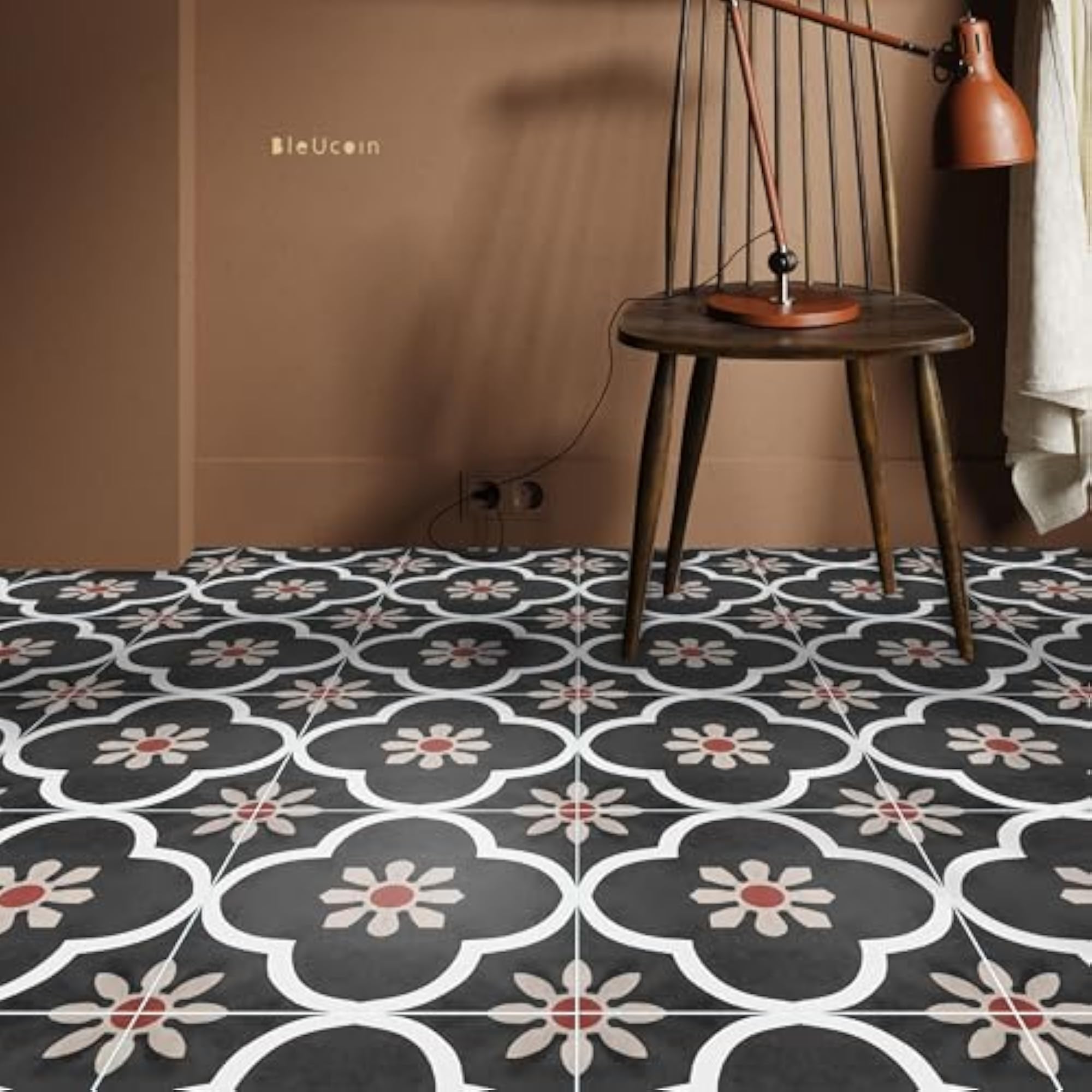 Pushkar Peel and Stick Floor Tiles for Kitchen, Bathroom
