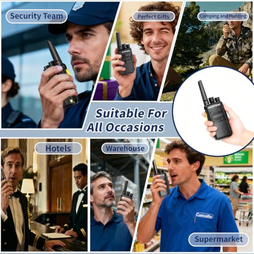Image of BAOFENG Radio 6 Pack Long Range Walkie Talkies for Adults, Rechargeable Two-Way Radios Walkie Talkies with Earpiece for School,Church,Cruise