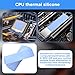 30PCS Thermal Pads Gpu, 0.5mm Silicone CPU Thermal Pad Conductive Heatsink 6.0 W/M Ssd Thermopad, Reusable Heat Resistant Pads for Chip LED Ic Heat Conduction(Blue)