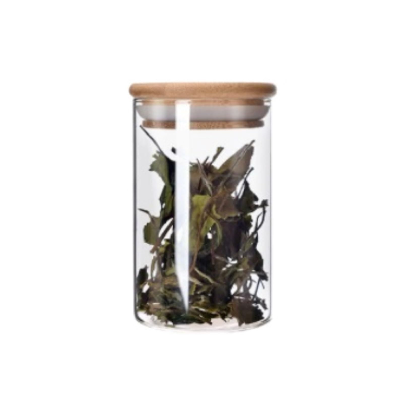 AMULONG Sweet Jars Apothecary Transparent Storage Glass Jars With Bamboo Lid Multifunctional Jars for Crafting(2pcs,250ml)