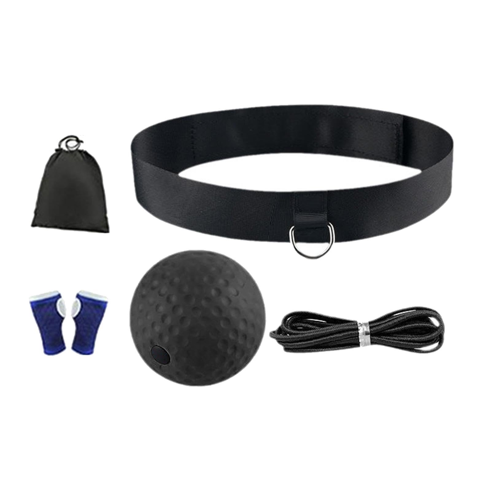 Boxing Ball Headband Fitness Boxing Gear Agility Punching Ball Black-image-41