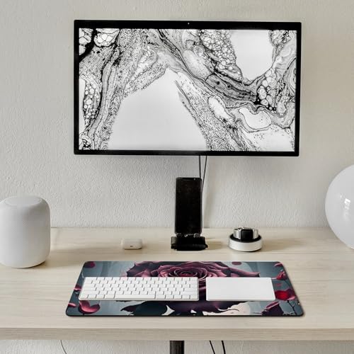 Rose Gothic Gaming Mouse Mat Large Desk Pad 24 X 12 Inches miniatura 7