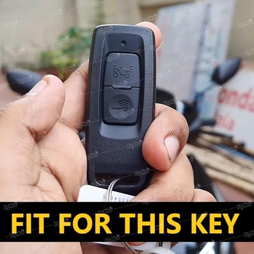 Image of Metal Silicon Key Cover Compatible for Honda Activa | Dio | H-Smart, Scooter Metal & Silicon Protection Special Feature Visible in Low-Light Conditions