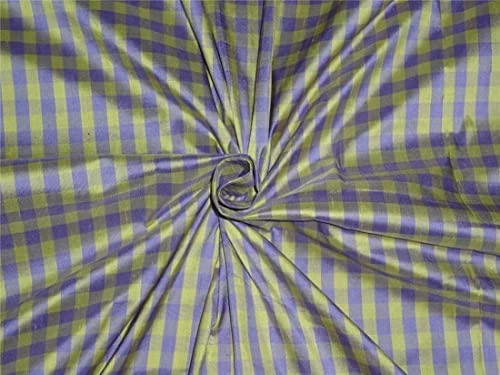 Tissu Dupioni en soie Violet X Jaune, la haute couture pour vos créations d'exception