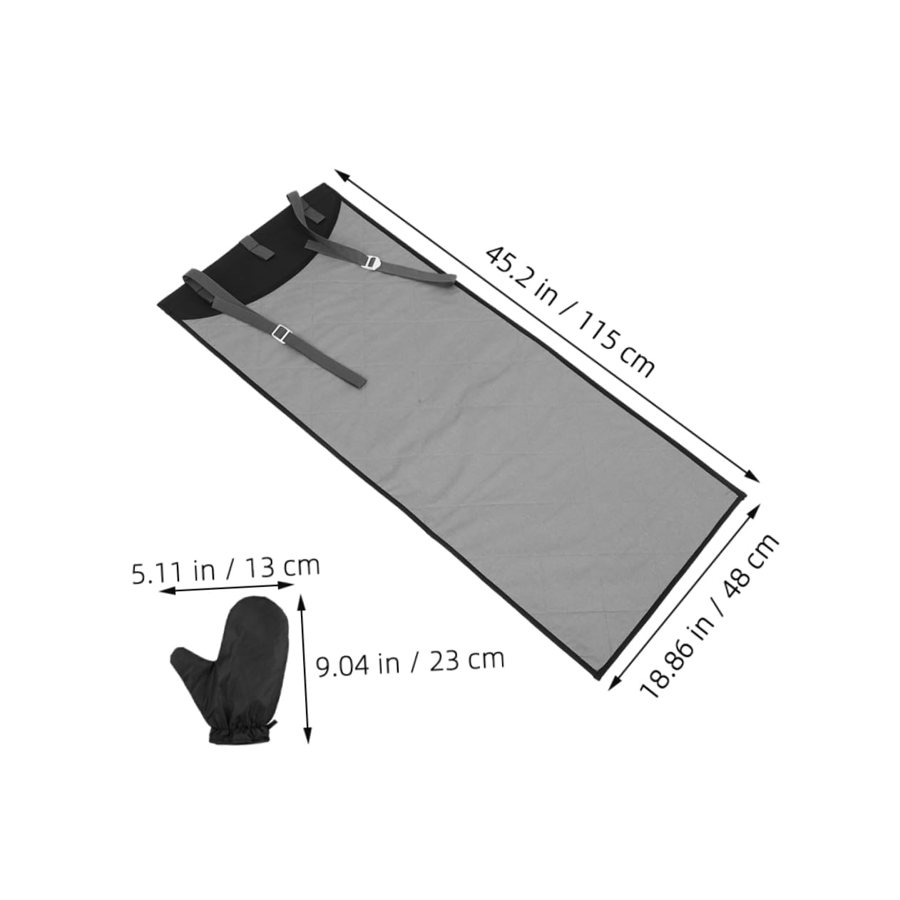 Faltbare Bügelmatte über Tür, Tragbar, für Reisen und Zuhause | Baumwolle, Polyester und Oxford Gewebe mit Dampffestem Handschuh 1 Satz Platzsparende Lösung