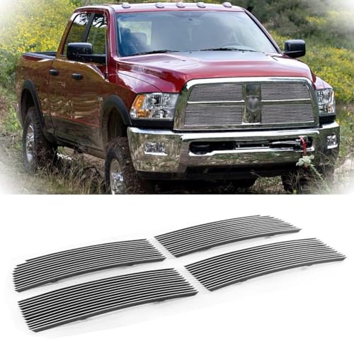 Billet Grille Chrome Grill Insert Combo Fits 2010-2012 Dodge Ram