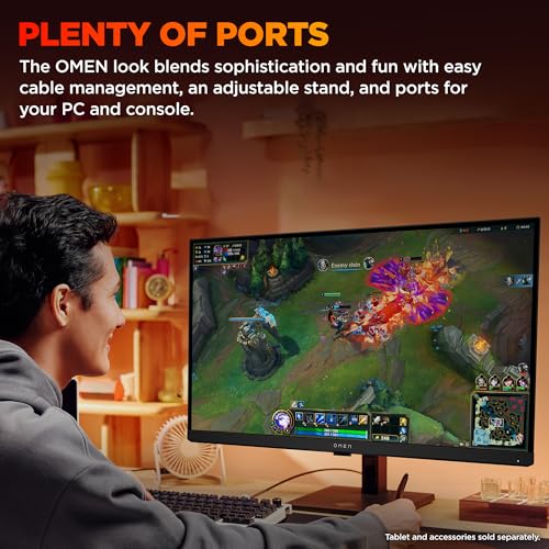Image of HP OMEN 27 inch QHD 180Hz Gaming Monitor, Quad HD Display (2560 x 1440), IPS Panel Technology, HDR 400, 1ms GtG (with Overdrive), AMD FreeSync, Black, 27q G2 (2025)