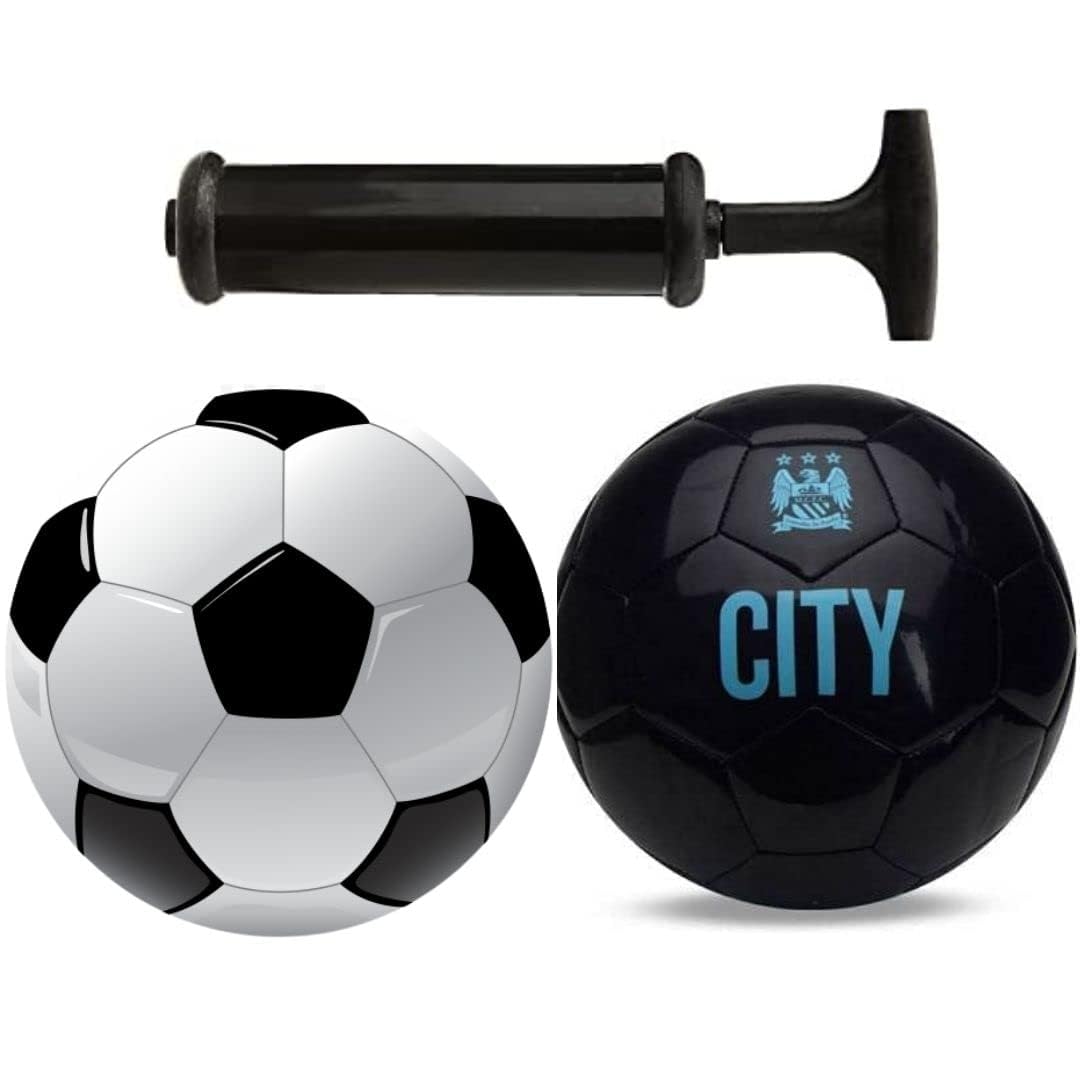 Kiraro Combo City Football Pack of 2 Ball with Free Pump (Pack of 3 Item) (Size 5, Black & White) (B0C7MW2FNM) Amazon Price History, Amazon Price Tracker