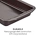 Circulon Nonstick Bakeware Set with Nonstick Cookie Sheet, Bread Pan, Bakings Pan and Cake Pans - 5 Piece, Chocolate Brown