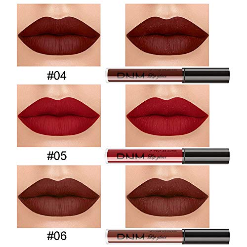 3Pcs Deep Red Brown Matte Lipstick Set , Deep Red Brown Lip Stain Long Lasting 24 Waterproof Lip Gloss Gift Set ,Lipstick Sets For Women Lippies Lip Matte Makeup Lipgloss Beauty Cosmetics Kit (Set02) #TOP4