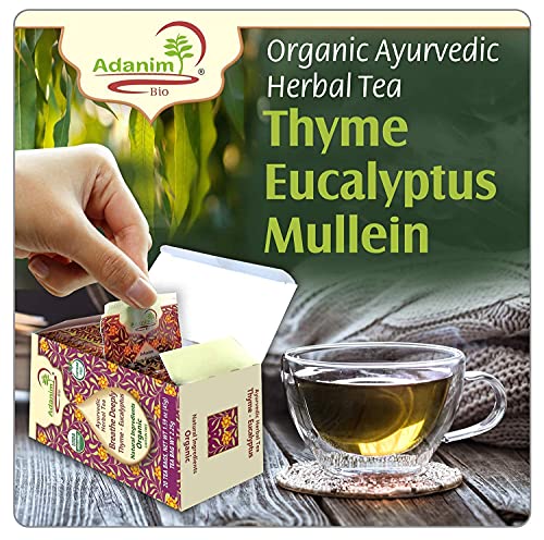 Adanim Bio Eucalyptus Thyme + Vitality Herbal Tea Sampler Gift Box #TOP7
