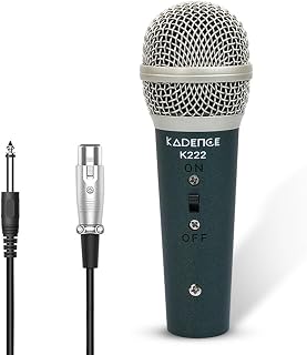 Kadence K222 Home Series Wired Mini Mic | 10ft Cable with 6.35mm Jack | Dynamic Cardioid Pickup | On/Off Switch | Studio &... Price In India