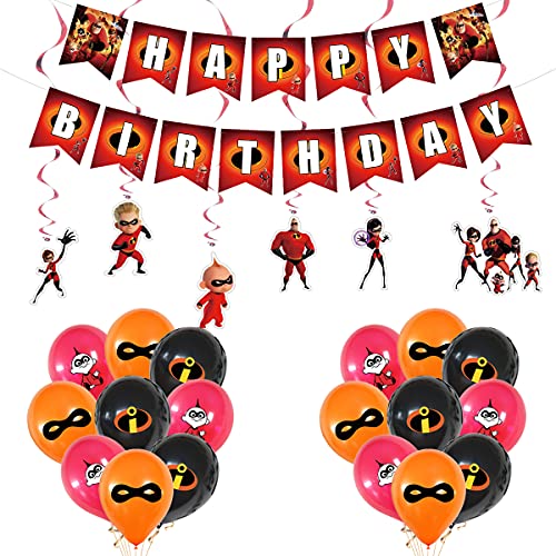 Oulun Birthday Party Supplies For The Incredibles ,Incredibles Theme Party Decoration #TOP6