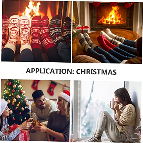 SHOWERORO 3 Pares De Meias De Impressão 3D De Natal Meias Curtas De Noel Meias Festivas Meias Confor