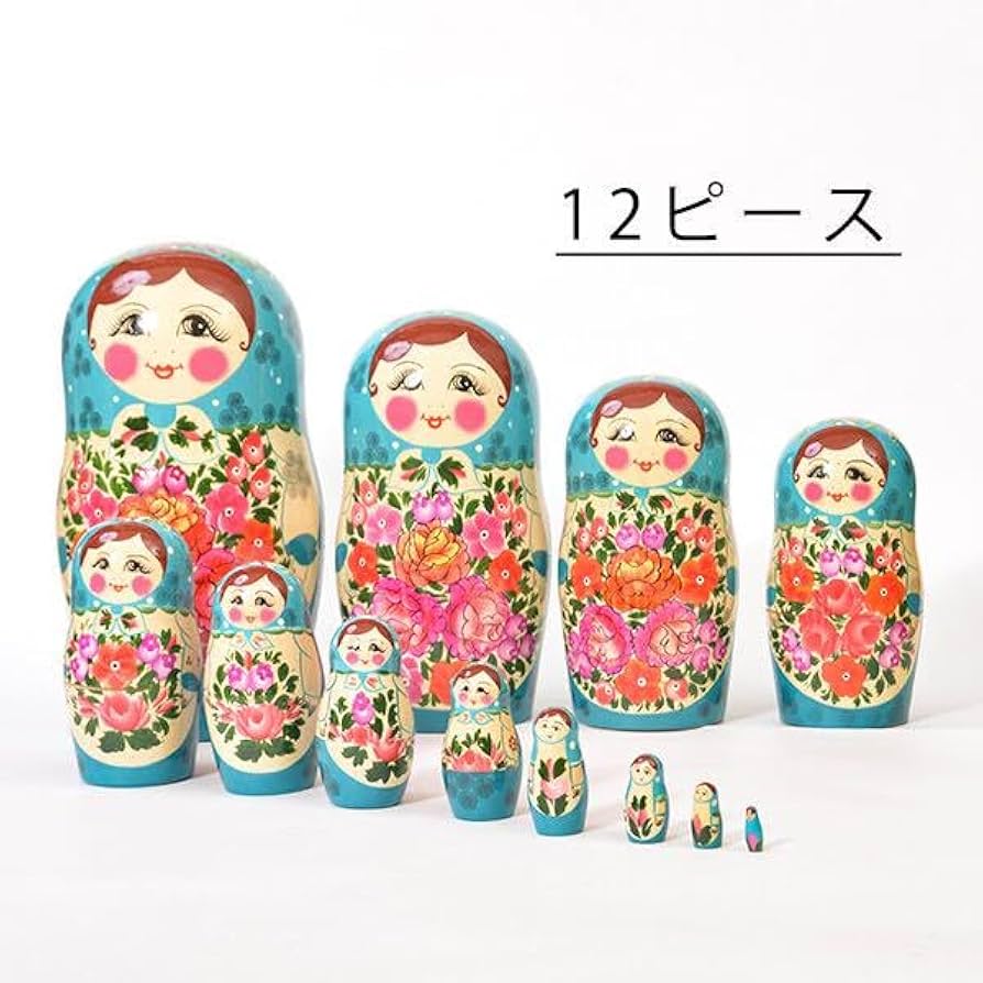 マトリョーシカ 12個 特大32cm ロシア製 最大級 箱付き Amazon | マトリョーシカ 12個 特大32cm ロシア製 最大級 箱付き