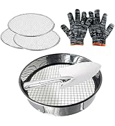 Kompostsieb, Gartensieb, 3 in 1, Metallerde, Sieb d...