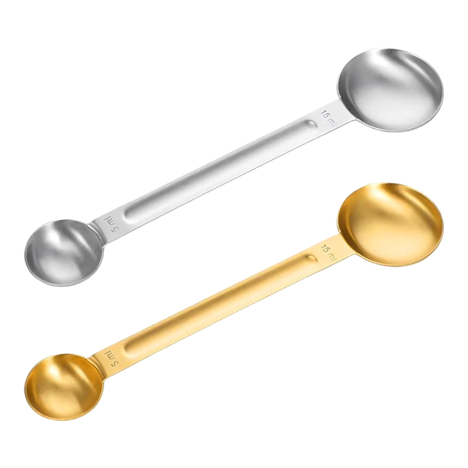 HZBB Professional Long Handle Stainless Steel Scoops Set for Accurate Coffee and Baking Measurements Baking Measuring Spoon Set Coffee Brewing Accessories