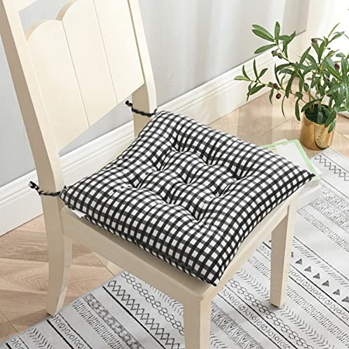 Almofadas para cadeira de jantar, almofadas para cadeira de cozinha, almofadas de assento para cadeiras de cozinha, almofadas de assento para pátio externo (cor : A-01, tamanho: 38 x 38 cm)