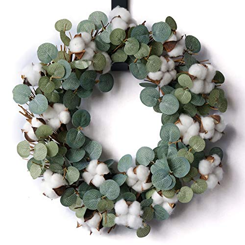 Idyllic Eucalyptus And Cotton Wreath thumb #1