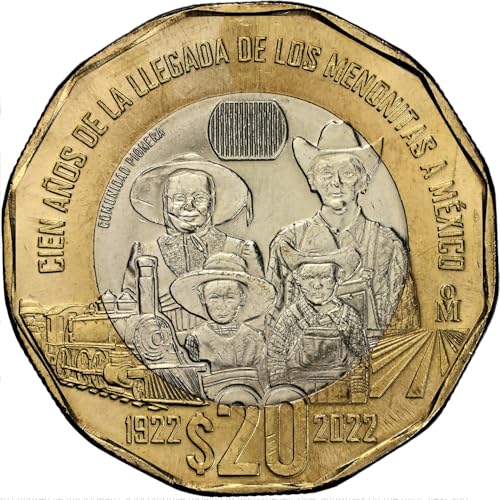 2022 Mexico Special Issue 20 Pesos Coin I Mexican Mennonites image 5