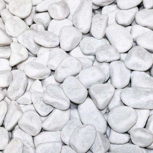 Hamann Marmorkies Carrara 25-40 mm 25 kg Dekorative Gartengestaltung, Wege, Einfahrten, Beet, Kiesgitter, Garten,