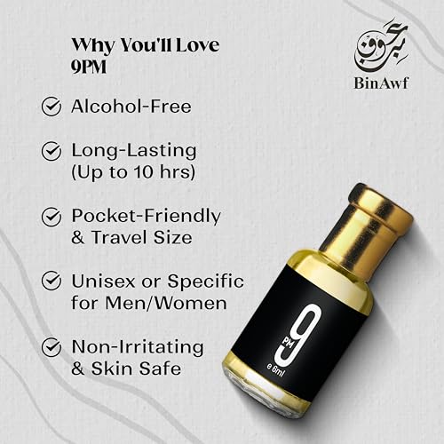 Image of 9 Pm Attar - Alcohol-Free Long Lasting Perfume Oil for Men & Women (6 Ml)
