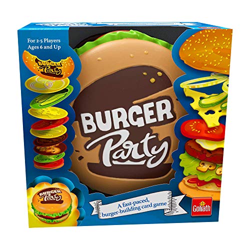 Goliath Games- Burger Party Juego Familiar Sencillo y rápido para niños a Partir de 6 años, Multicolor (108599)