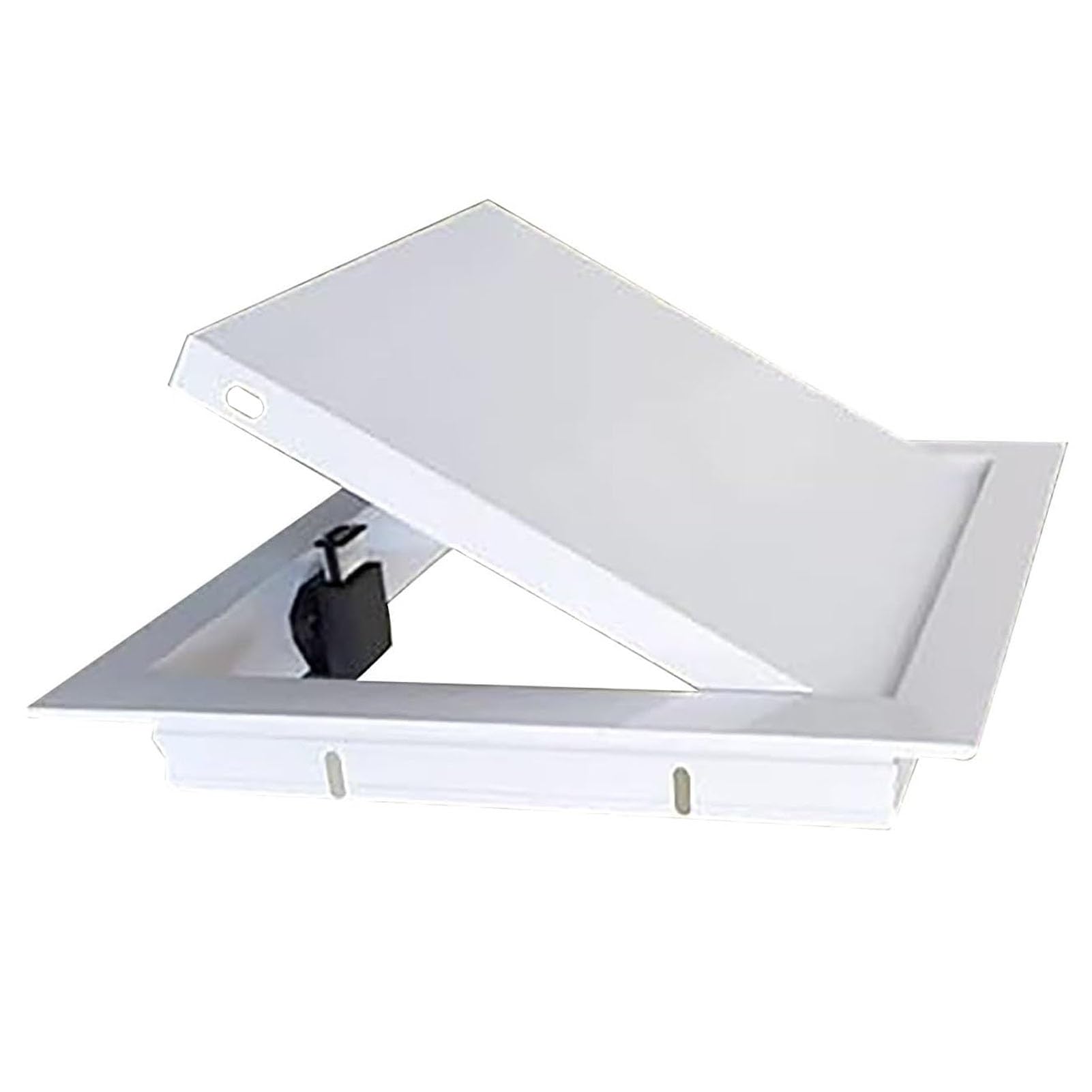 Placa de cubierta de fontanería con escotilla metálica resistente para ventilación de garaje