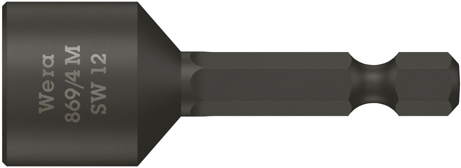 Wera Magnetic 869/4 Sb Nutsetter (Magnetic), 1/4" Drive, 12X50mm, 05073507001