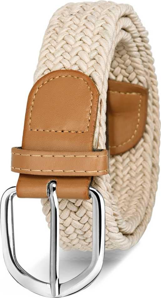 GenericNITROGEN Boys and Girls Free Size Polyester Blend Stretchable Belt (Cream)_115