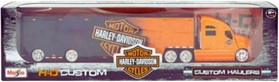 Amazon | Maisto（マイスト） 1/64 トレーラートラック ハーレー