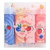 【進級・人気】ZsunNa リップクリーム 保湿 リップスティック 4個セット ストロベリー、ピーチ、ブルーベリー、オレンジ なめらか質感 リップベース ハイドレーティング ファッション かわいい 携帯便利 リップバーム 乾燥させずに潤いを与える 日常リップケア 日常 通勤 誕生日 プレゼント ギフト