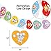 Ceiba Tree 500Pcs Animal Stickers for Kids Heart Shaped Love Sticker Roll Party Decorations Supplies for Envelopes Cards Bags