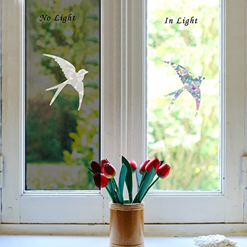 Swallow Static Window Clings Anti Collision Window Decals for Bird