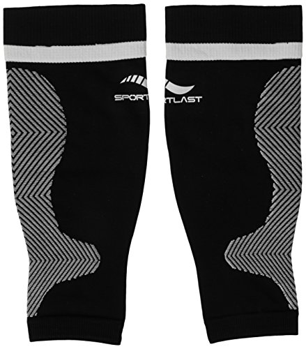 Medilast D450NB - Pantorrillera Trail Unisex, Color Negro/Blanco, Talla L Cover