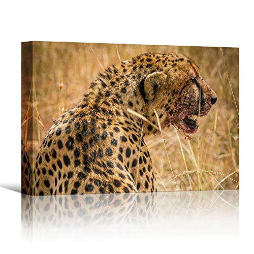 SIGNLEADER Wall Art for Bedroom, Canvas Prints Predatory Animals Cheetah