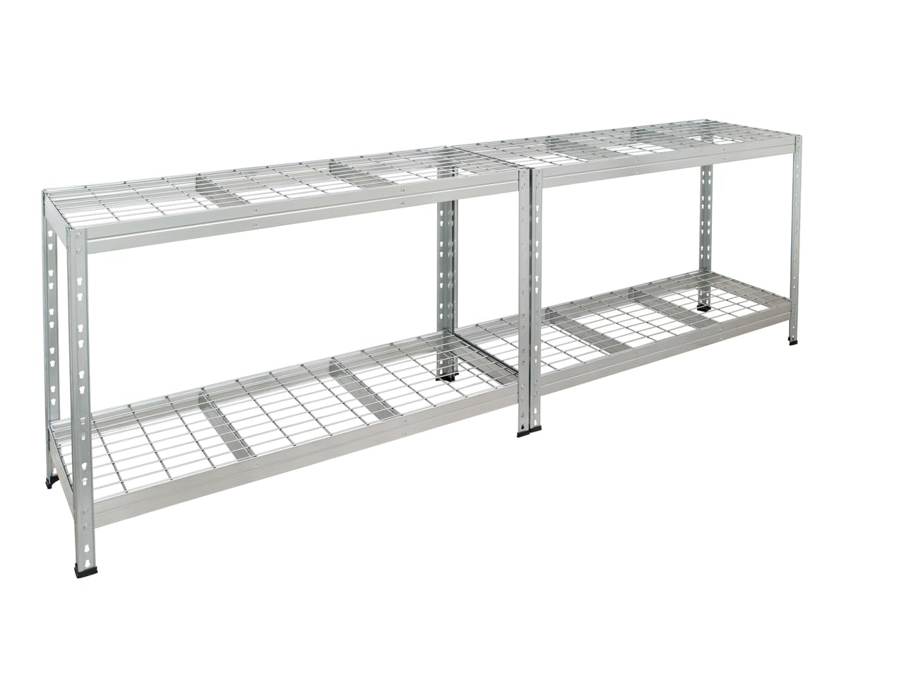 HEMMDAL Outdoor-Weitspannregal - 1.200 kg Tragkraft - HxBxT 180 x 120 x 45 cm - Steckregal mit 4 höhenverstellbaren Böden - 400 kg max. Fachlast - TÜV geprüft - Schwerlastregal aus verzinktem Stahl