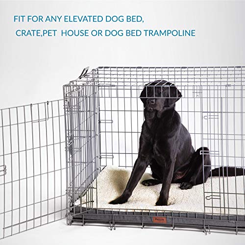 Petsure Orthopedic Dog Bed (L, 36x27x3 inches) for Small, Medium, Large Pets Up to 75 lbs - Foam Dog Bed with Plush Sherpa Top - Washable Cover - Grey - Thumbnail 5